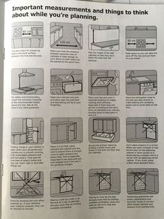 an instruction for how to install kitchen cabinets