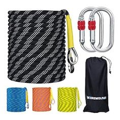 Climbing Gear Archives - PeakSurvivalSupply Rock Climbing Rope, Adventure Essentials, Outdoor Climbing, Climbing Rope, Rope Bag, Fire Rescue, Backpack Sport, Woven Bag