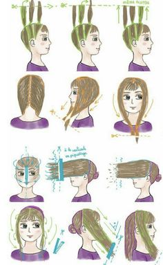 Hair Cut Guide, Home Hair, Women Hairstyles Medium