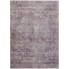 an area rug with purple tones on the bottom, and light gray background in the middle