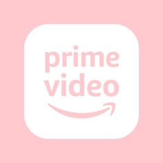 the amazon prime video logo on a pink background