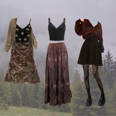 Storm Witch Outfit, Refined Goth Aesthetic, Ethereal Witch Outfits, 70s Whimsigoth Aesthetic, Witch Outfits Modern, Whimsigoth Lookbook, Fae Aesthetic Outfit, Whimsical Core Outfits, Emo Hippie Outfits