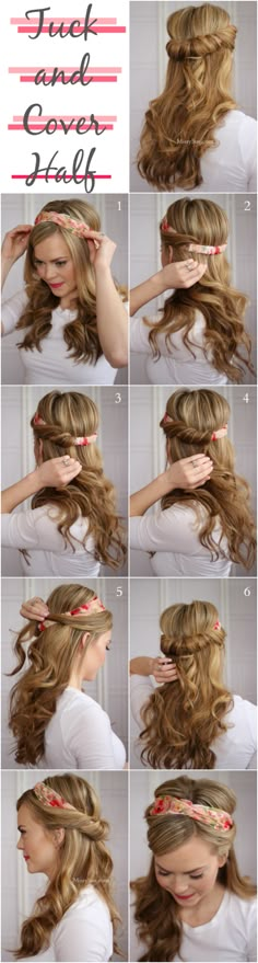 For most women, they would not have enough time to take care of our hairstyle every day. So we need some simple and easy but still look fabulous hairstyle ideas sometimes. If you always don’t know how to deal with your hair before going out, this post will help you a lot with 18 cute[Read the Rest] Lazy Girl, Hair Wedding, Great Hair, Hair Dos, Headband Hairstyles, Gorgeous Hair, Half Up, Hair Designs