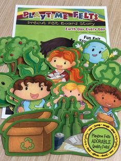 Earth Day Every Day Felt Board Story for Preschoolers - Felt Board Stories for Preschool Classroom Playtime Felts Story For Preschoolers, Earth Day Preschool, Storytime Activities, Story Sequencing