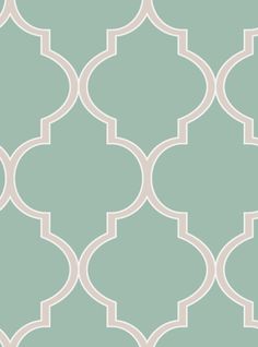 Elegant Moroccan-inspired geometric wallpaper pattern in a soothing mint green color Moroccan Wallpaper, Pattern Repeat, Simple Shapes, Wallpaper Roll, Peel And Stick Wallpaper, Color Matching, Color Options, The House, Close Up