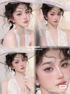 Chinese Makeup Wedding, Chinese Makeup, Bride Makeup, Summer Photos, Artistry Makeup, Makeup Art, Wedding Makeup, Hair Inspo