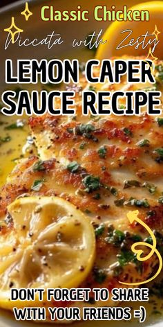 lemon caper sauce recipe for chicken with your friends 3 - 4 p m d