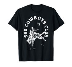 PRICES MAY VARY. Click on our brand name for more western designs Lightweight, Classic fit, Double-needle sleeve and bottom hem Cowboy Store, Western Designs, Club T Shirt, Western Design, Western Cowboy, Branded T Shirts, Brand Names, Top Styles, Fashion Branding