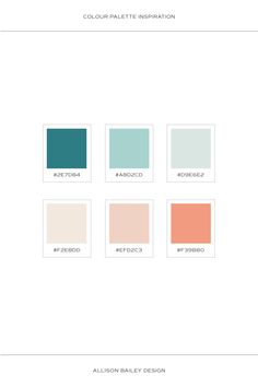 the color palette is shown in different shades