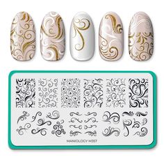 We're all about going with the flow. Swirl (m357) will add a fun and unique twist to your usual manicure routine. This stamping plate features whimsical swirling patterns in full nail and accent style designs. Each mesmerizing pattern adds an air of elegance and movement to your nail art simply and easily.• SWIVEL STYLE: These decorative swirl designs will help you create stunning nail art that is sure to impress.• ENDLESS CREATIVITY: The nail art possibilities are endless with just one nail sta Dip Nail Colors, Going With The Flow, Elegant Manicure, Nail Art Stamping Plates, Lace Nails, Nails Now, Nail Stamping Plates, Nail Art Kit, Nail Patterns