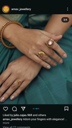 Navaratna Ring, Diwali Edit, Gold House, Gold Bangles Indian, Saree Jewellery, Gold Jewellry, New Gold Jewellery Designs, Traditional Indian Jewellery