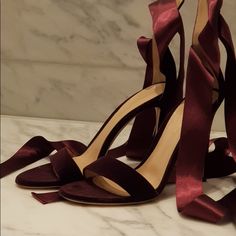 Velvet And Satin Gianvito Rossi Strap Heels Rossi Shoes, Senior Prom, Gianvito Rossi, Strap Heels, Sling Backs, Low Heels, Shoes Women Heels, Color Purple, Shoes Heels