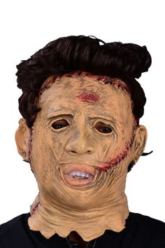 Halloween Horror Masks The Texas Chain Saw Massacre Leatherface Cosplay Mask Horror Masks  Material: latex Head circumference: 55cm~65cm, fits most people. Leatherface Mask, Marvel Masks, Hero 6 Movie, Halloween Costumes Couples Disney, Prosthetic Face, Mask Horror, Leather Face Mask, Cosplay Mask, Horror Masks