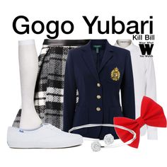 there is a woman's outfit and shoes on display with the words gogo yubarii