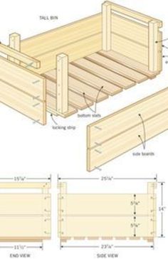 DIY Wood Craft Ideas Wc Icon, Diy Food Storage, Produce Storage, Diy End Tables, Wood Plans