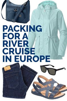 a woman's travel outfit with the words packing for a river cruise in europe