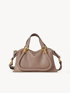 Chloé Small Paraty 24 Bag In Soft Leather | Chloé US Chloe Paraty, Chloe Bags Handbags, Chloe Bags, Chloe Handbags, Beige Bag, Women's Bags By Style, Tote Bag Patters, Bag Collection, Pretty Bags