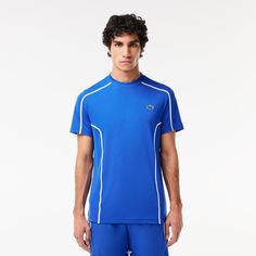 Give it your all on any court in this technical piqué T-shirt. Featuring a sporty cut and moisture-wicking Ultra-Dry technology for comfort and ease in all circumstances. So you can focus on the game. Sporty Blue Tennis Tops, Blue Sporty Tops For Tennis, Sporty Tennis Tops For Sports Season, Blue Short Sleeve Tennis Top, Moisture-wicking Team-colored Athleisure T-shirt, Technical Blue Crew Neck T-shirt, Athleisure Short Sleeve Tennis T-shirt, Short Sleeve Athleisure Tennis T-shirt, Moisture-wicking Tennis Sportswear Tops