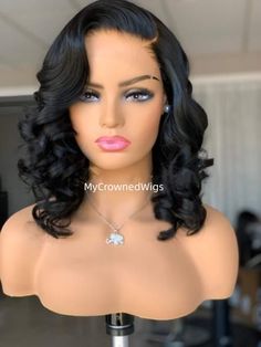 Long Wavy Wigs For Black Women, Wig With Wand Curls, Curled Wigs, Wig Hairstyles Ideas, African Hair Braiding Styles, Quick Weave Hairstyles, Hair Twist Styles, Penteado Cabelo Curto