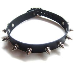 Black Stud Embellished Choker Necklace Studded Choker, Stud Necklace, Spiked Jewelry, Choker Necklace Designs, Goth Necklace, Spike Necklace