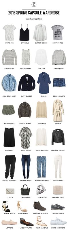 Our Step-By-Step Guide to Building a Spring Capsule Wardrobe feat. @cwellcapsules #theeverygirl Spring Capsule, Spring Clothing, Spring Capsule Wardrobe, Fashion Capsule, Minimalist Wardrobe, Mode Inspo, Clothes And Accessories, 2016 Fashion, Fashion Mode