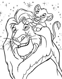 the lion and the mouse coloring pages