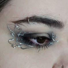 Hot Glue Makeup, Grimes Makeup, Futuristic Makeup, Gel Makeup, Swag Makeup, Unique Makeup, Makeup Tattoos, Creative Eye Makeup