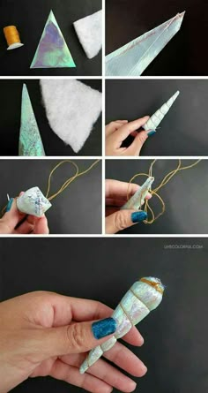 how to make an ornament out of paper machs and other things that are on display