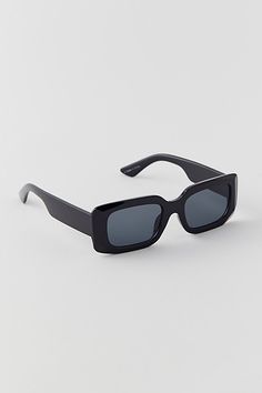 Asher rectangle sunglasses with a chunky frame & fitted with tinted lenses. UV protection. Content + Care 100% Plastic Wipe clean Imported | Asher Rectangle Sunglasses in Black, Men's at Urban Outfitters Streetwear Sunglasses Men, Suit And Sunglasses Men, Men’s Fashion Sunglasses, Rectangle Sunglasses Men, Glasses Men Fashion, Model Sunglasses, Style Bundle, School Things, Summer Goals