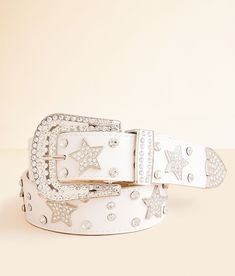 Shop the BKE Glitz Star Belt for Women at Buckle.com. The Buckle carries the latest BKE products and styles, so come back often. Shop at Buckle.com today! Star Belt Buckle, Star Belt, Women's Belts, Belt For Women, White Belt, Belt Buckle, Belts For Women, Come Back, Belt Buckles