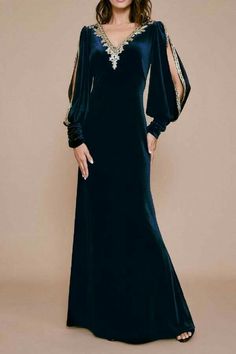 Long Sleeve Velvet Gown, Bride Dress Elegant, Tadashi Shoji Dresses, Velvet Gown, Groom Dresses, Plunging Neck, Bateau Neck