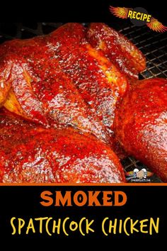 Smoked Spatchcock Chicken Smoked Spachocked Chicken, Traeger Spatchcock Chicken, Spatchcock Smoked Chicken, Spatchcock Chicken Smoked, Easy Bbq Dinner, Smoked Spatchcock Chicken, Smoker Recipes Chicken, Cook A Whole Chicken, Smoked Whole Chicken