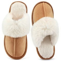 Crafted with a faux fur upper, these slippers provide a soft and cozy feel, making them ideal for lounging around the house. The memory foam insole offers exceptional cushioning and support, molding to the shape of your feet for a personalized fit. With a convenient pull-on design, these slippers are easy to slip on and off, saving you time and effort. The durable outsole ensures long-lasting wear, making them a reliable choice for everyday use.Treat yourself to the ultimate relaxation experienc Wooden Floor Tiles, Wooden Tile, Comfy Slippers, Travel Wear, Faux Fur Slippers, Fur Slippers, House Shoes, Womens Slippers, Soft Plush