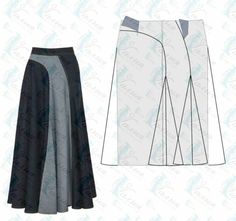 a women's skirt and jacket sewing pattern