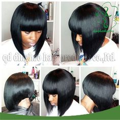 Chinese Bob, Chinese Bob Hairstyles, Reverse Bob, Bob Bangs, Bob Weave, Bob Cuts, Asymmetrical Hairstyles, Haute Hair, Quick Weave Hairstyles