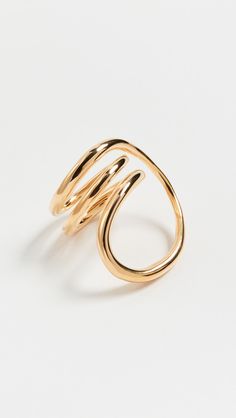 Polished finishTwisted design18k gold plated silverMade in FranceStyle #CCHEN30026 Charlotte Chesnais, Lip Ring, Round Trip, Ring Size Guide, Exquisite Jewelry, Gold Plated Silver, Rose Gold Ring, Made In France, Silver Fashion