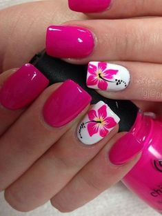 Below are 50 spring nail design ideas you can try this spring. Acrylic Nails Natural, Summer Nail Art Designs, Bright Summer Nails Designs