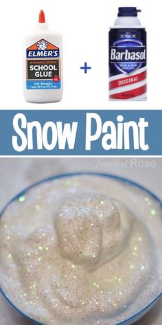 snow paint is the best way to use it in your home and school projects for kids