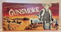 Vintage 1958 Gunsmoke Board Game by Lowell - 99 % complete | eBay James Arness, Cowboy Games, Matt Dillon, Lone Ranger, Memory Scrapbook