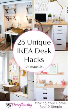 the 25 unique ikea desk hacks ultimate list for organizing your home office and bedroom