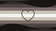 a black and white striped background with a heart