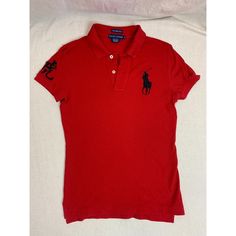 Reposhing This Item I Purchased From @Carusoem. This Shirt Is Really Too Small For Me. Its A Slim Medium But More Like An Extra Small. Its A Great Top, And Almost Brand New. Fitted Red Polo Shirt, Ralph Lauren Red Crew Neck Top, Cheap Fitted Ralph Lauren T-shirt, Affordable Blue Ralph Lauren T-shirt, Affordable Cotton Ralph Lauren T-shirt, Drip Outfit Men, Ralph Lauren Tops, Walker Boots, Fit N Flare Dress