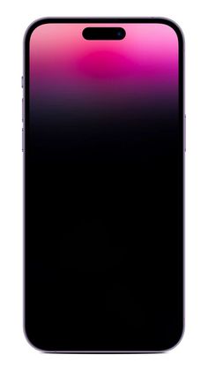 the back side of an iphone with a pink and purple blurry design on it