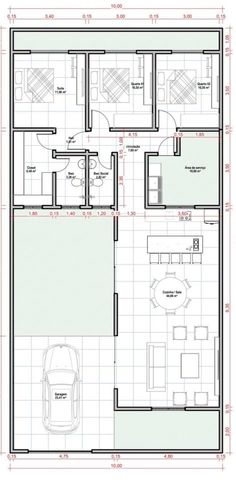 the floor plan for a two story house