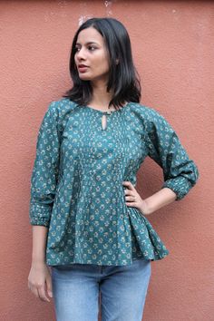 Short Kurti Designs, Cotton Short Tops, Cotton Tops Designs, Stylish Kurtis Design, Embroidered Tops, New Kurti Designs, Oversized Tops, Simple Kurti Designs