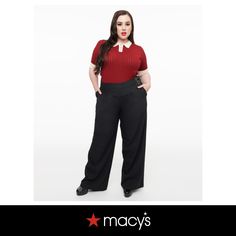 in stock Female Office Attire, Plus Size Retro Fashion, Curvy Work Outfit, Summer Business Casual Outfits, Chic Shorts, Plus Size Summer Fashion, Female Office, Double Belt, Size 16 Women