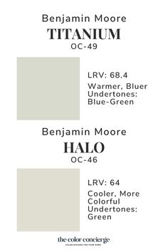 the color scheme for an interior painting project