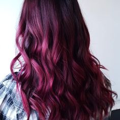 Amy Childs Hair, Burgundy Hair Colour, Burgundy Hair With Highlights, Burgundy Hair Color Ideas, Fall Hair Highlights, Red Pink Hair, Burgundy Hair Color