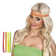 Ga jij als Madonna verkleed, of als coole sporter? Dan passen deze neon hoofdbanden perfect bij jouw outfit. Hoe hard je ook sport, danst of feest je haar zal hiermee altijd goed zitten. #neon #disco #madonna  - Opzoek naar verkleedkleding, carnavalskostuums of andere feestartikelen?  Goedkoop en snelle levering! Confettifeest.nl Psst neem ook gelijk een kijkje op lederhosen.nl #confettifeest #groningen Hippie Peace, Workout Leggings, Pink Orange, Fancy Dress, Madonna, Strapless Dress