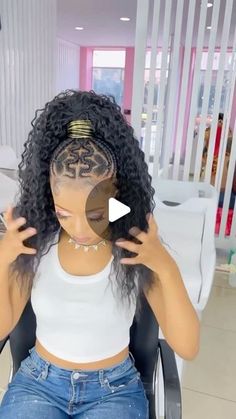 Puff Ball Ponytail Hairstyles, Feed In Ponytail Braids With Curls, Brides With Ponytails, Braids With Ponytail Hairstyles, Boho Ponytail Braid, Cornrow Ponytail Styles 2024, Curly Hair Ponytail Black Women, Braids Ponytail For Black Women, Braided Ponytail With Curls